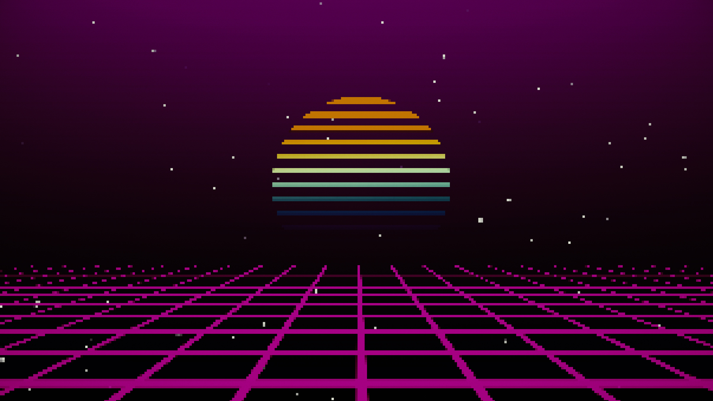 Retro Cyberpunk Style 80S Game Scene Pixel Art 8-Bit Sci-Fi 